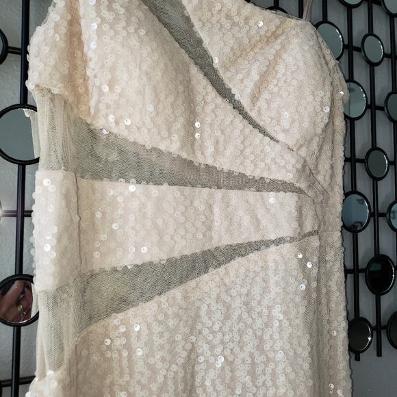 Adrianna Pappell Hailey Sequin Mesh Cutout Gown - Picture 6 of 9